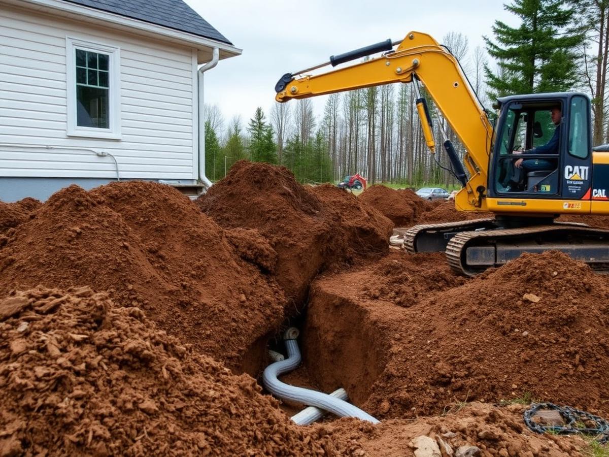 Dränering av villa – Norrbotten